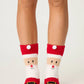 PJ Salvage "Santa" Socks-Red