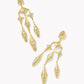 Kendra Scott Holland Statement Earrings - Gold White Crystal