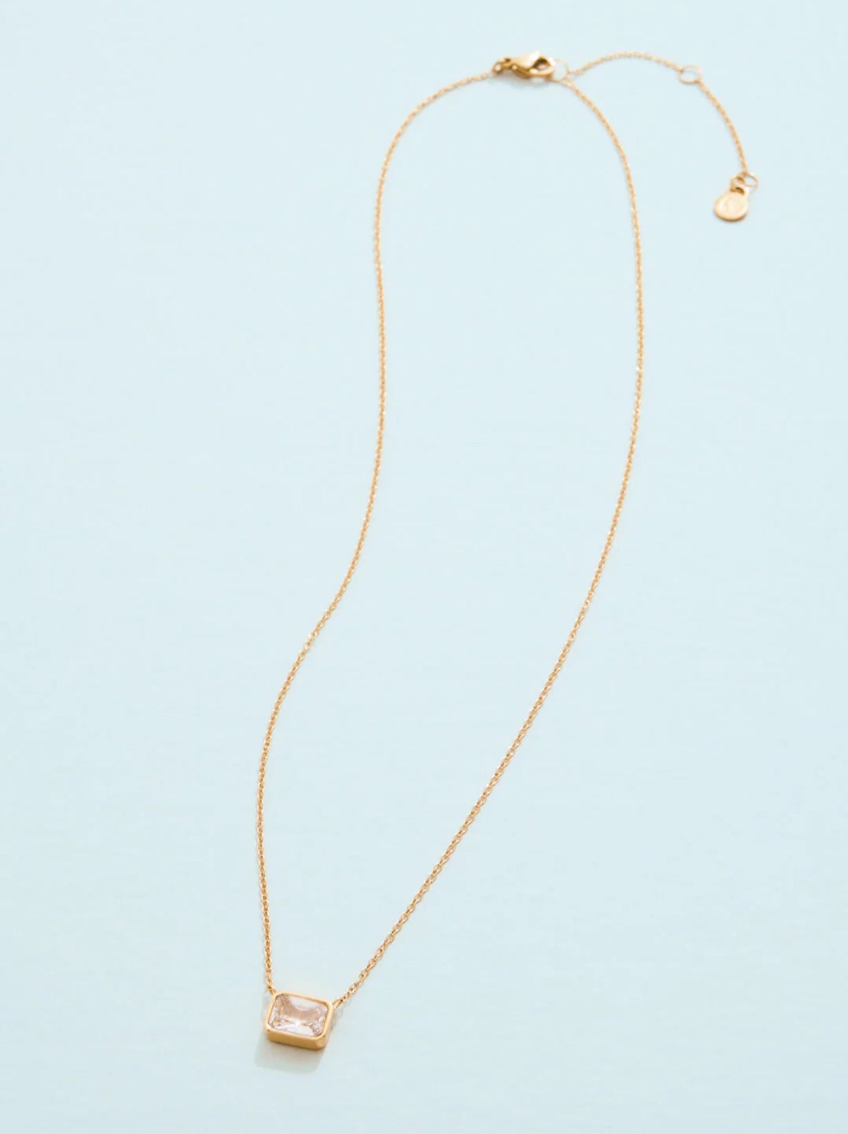 Spartina 449 SP Columbia Square Necklace-16" Crystal