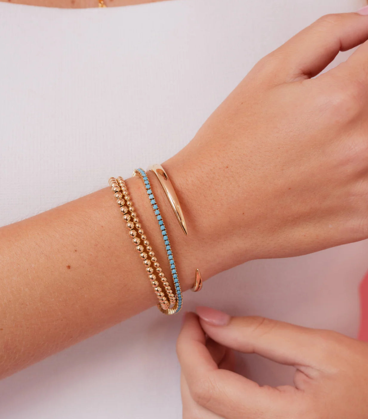 LeMel Turquoise Tennis Bracelet-7”