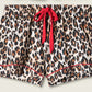 PJ Salvage "Holiday Dreams" Leopard Print Short