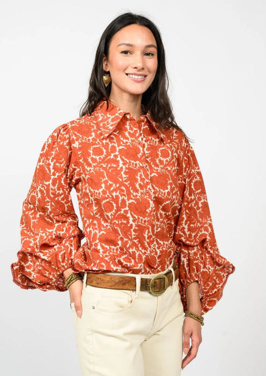 Ivy Jane "Rusty Vines" Top-Rust