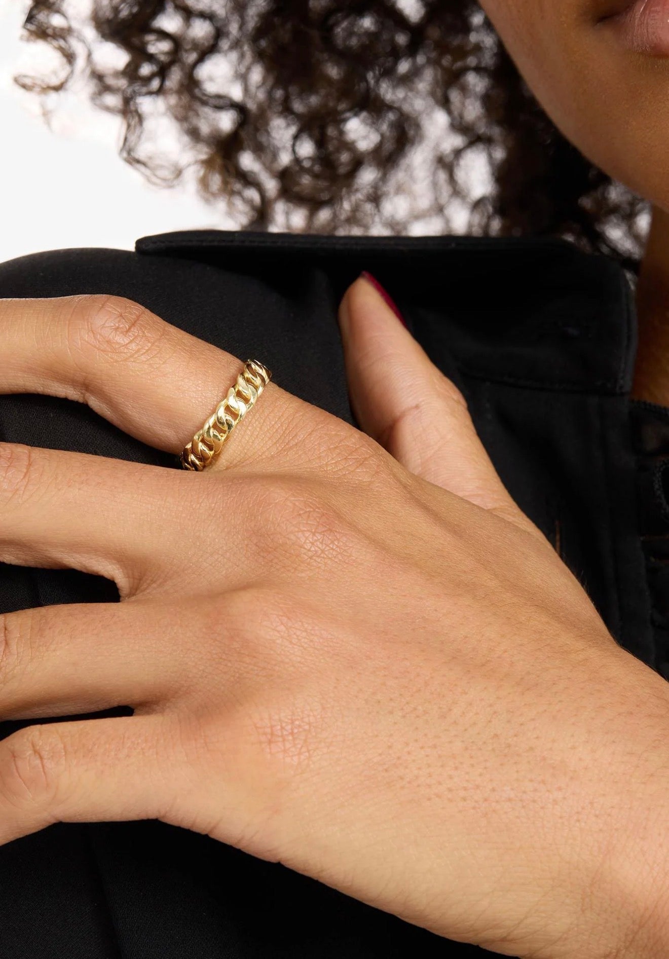 Melinda Maria “Julian” 5mm Ring- Gold