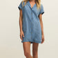 Z Supply Napa Denim Mini Dress-Shoreline