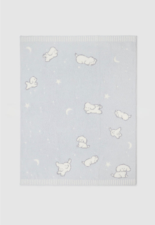 Barefoot Dreams CozyChic® Counting Puppies Stroller Blanket- Blue