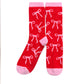 Shiraleah "Bow" Socks-Red