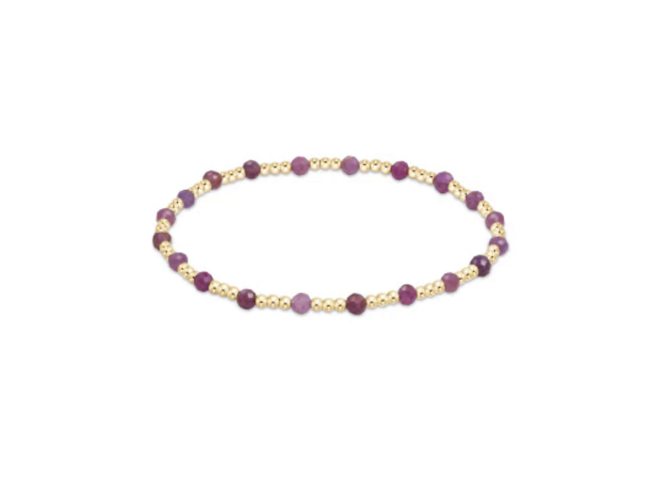 Enewton "Sincerity" Pattern 3mm Bead Bracelet -Ruby
