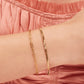 LeMel Paperclip ‘M’ Bracelet- Gold
