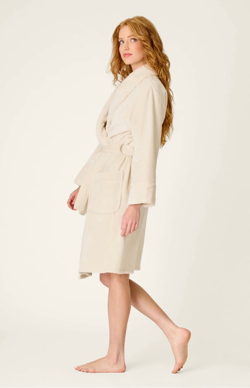 PJ Salvage Luxe Plush Robe-Natural