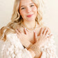 Beaded Blondes "Saylor Pearl” Gold Necklace 18” Stretch (no clasp)