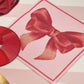 Sophistiplate “Pink Bows” Cocktail Napkin 5"