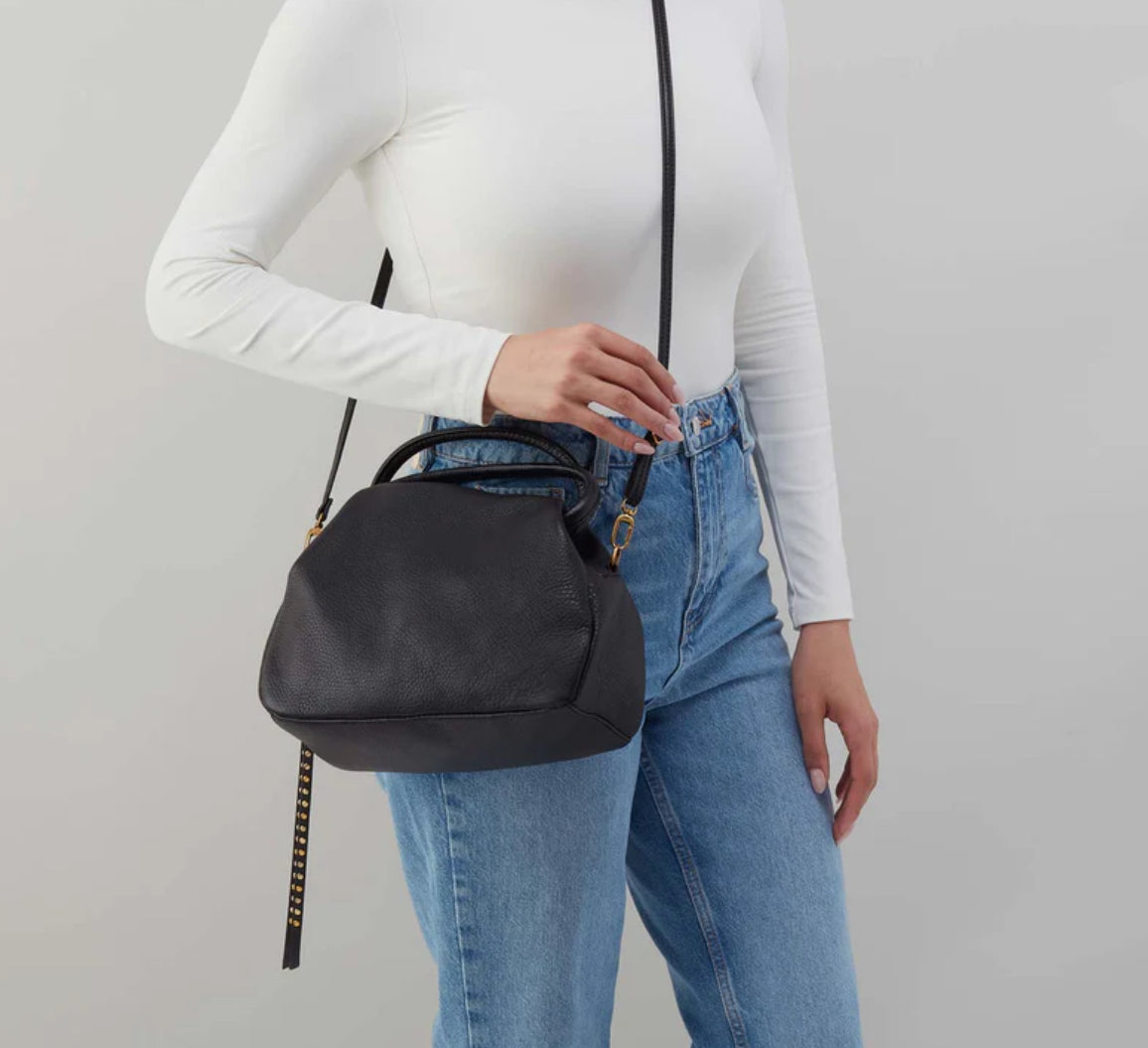 Hobo Bags "Darling" Small Satchel-Black
