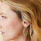 Spartina 449 Calm Waters Hoop Earrings-Amazonite