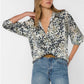 Velvet Heart "Natalie" Top-Handpainted Leopard