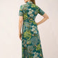 Spartina 449 “Kristen” Midi Dress - Heritage Landscape Evergreen