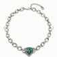Uno de 50 "Be a Chameleon" Short Necklace-Silver/Green