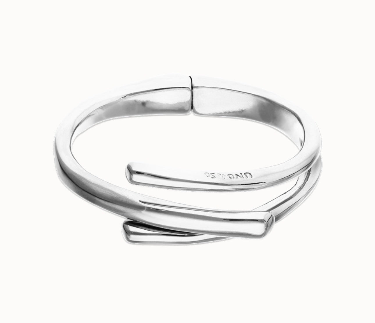 Uno de 50 "Raices" Hinged Bangle-Silver