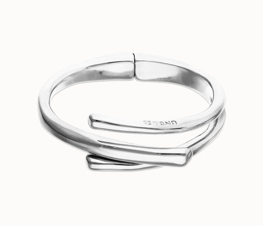Uno de 50 "Raices" Hinged Bangle-Silver