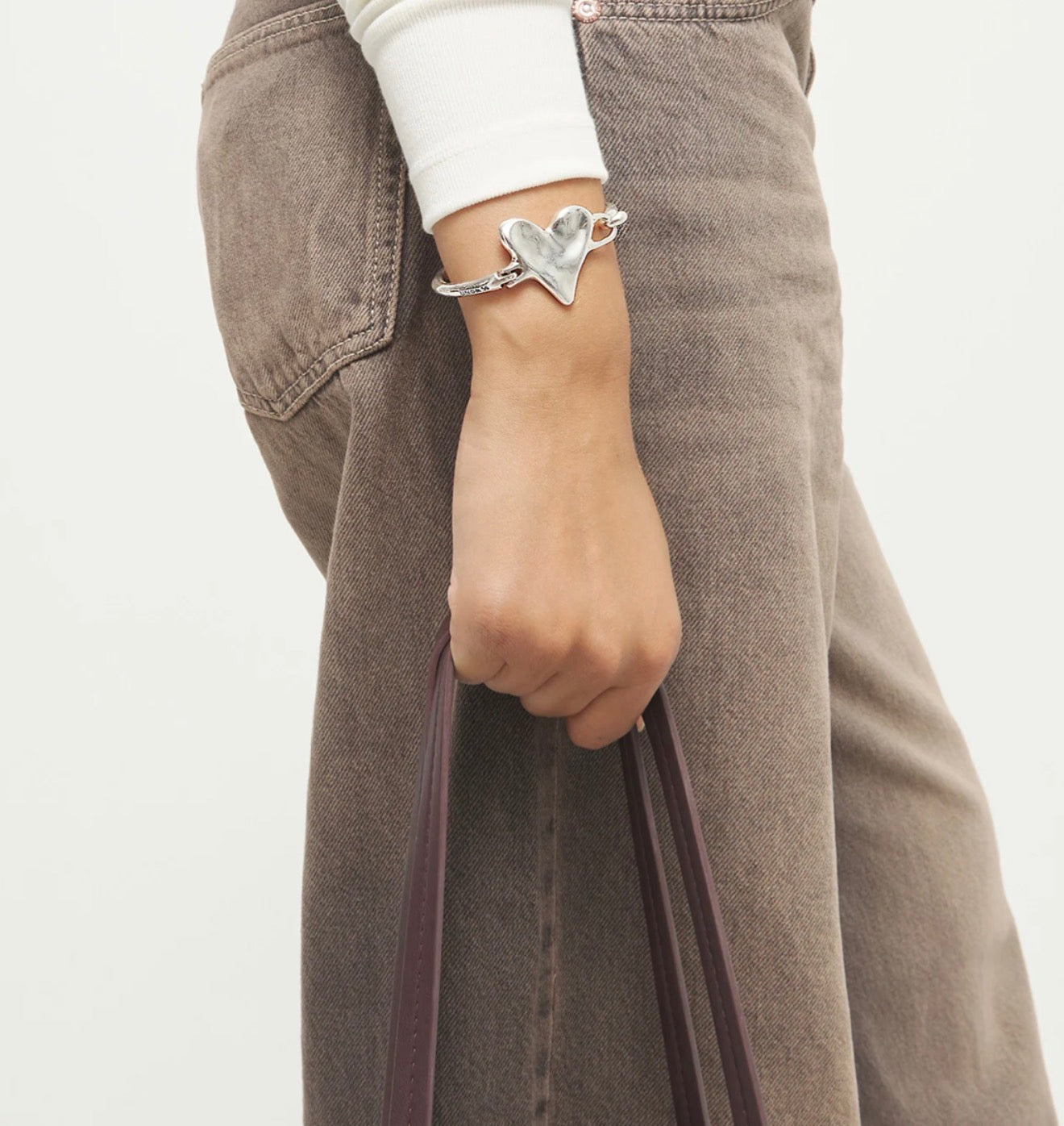Uno de 50 "Palpito” Hinged Bangle-Silver