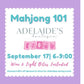 Mahjong Events- September 17th & 24th