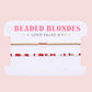 Beaded Blondes "OU/Sooners" Sprinkle Bracelet Stack-Standard 6.75"