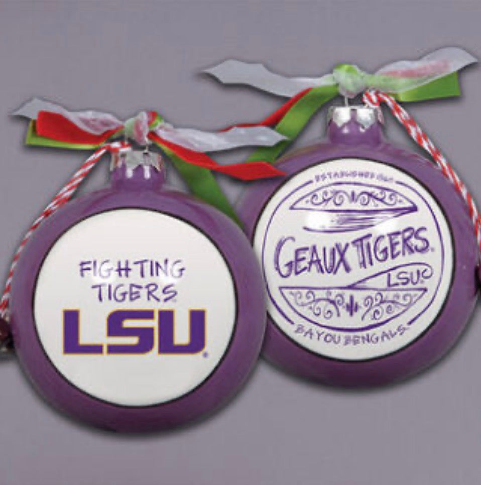 Magnolia Lane "Established" Ornament-Louisiana State University