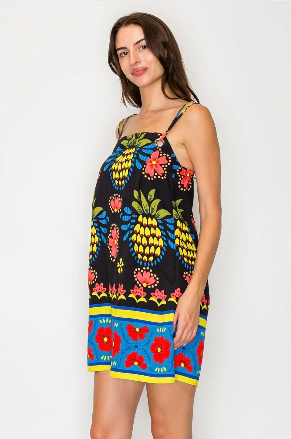 Meet Me in Santorini "Ionian Charm" Shift Dress-Black