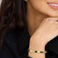 Melinda Maria “Ashley” Lock Cuff-Gold/White