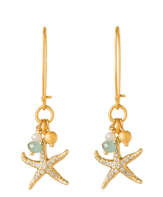 Spartina 449 Starfish Sparkle Drop Earrings