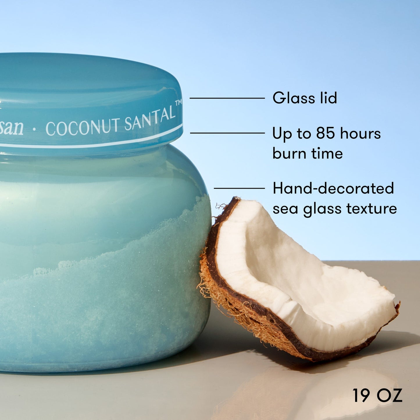 Capri Blue Luce d'Amalfi Signature Candle - 19oz-Coconut Santal