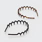 Kitsch Zig Zag Headband-Black & Tortoise