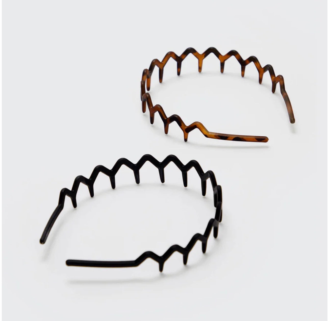 Kitsch Zig Zag Headband-Black & Tortoise