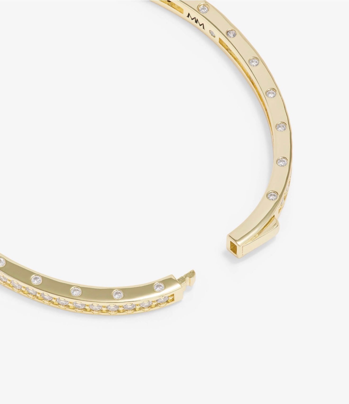 Melinda Maria “Ashley” Pavé Cuff-Gold/White