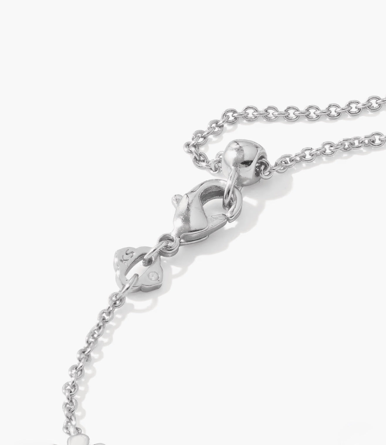 Kendra Scott Jane Delicate Chain Bracelet - Silver White Enamel