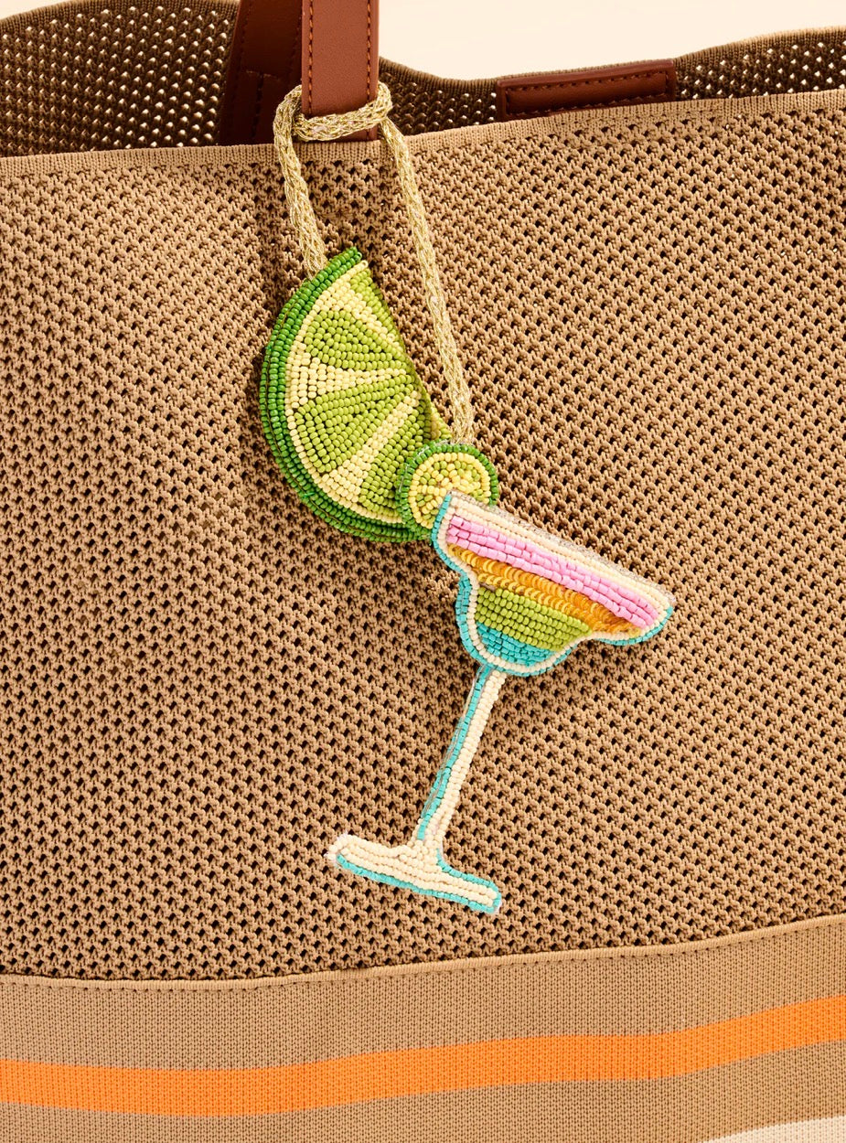 Shiraleah "Lime/Margarita” Beaded Bag Charm
