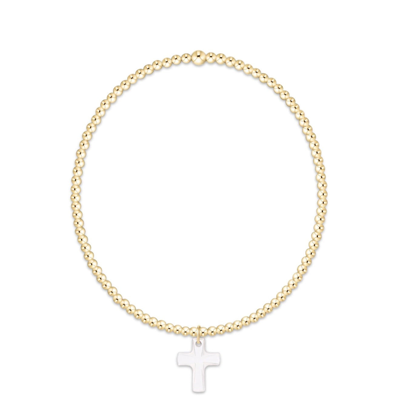Enewton "Classic" Gold 2mm Bracelet-Blessed Crystal Charm