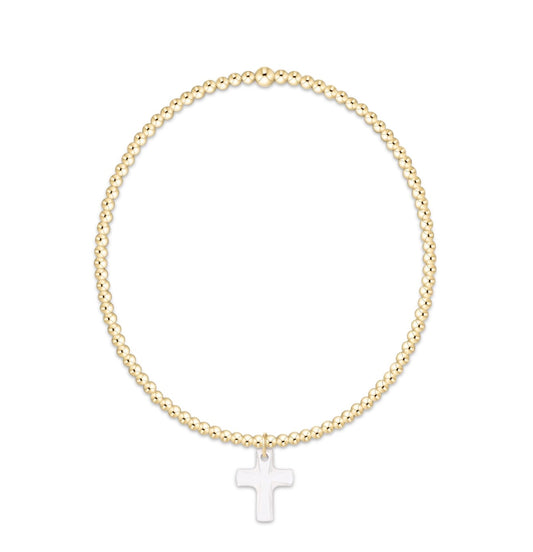 Enewton "Classic" Gold 2mm Bracelet-Blessed Crystal Charm