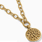 Brighton Contempo Medallion Charm Necklace-Gold