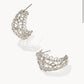 Kendra Scott Krista Lace Huggie Earring - Silver