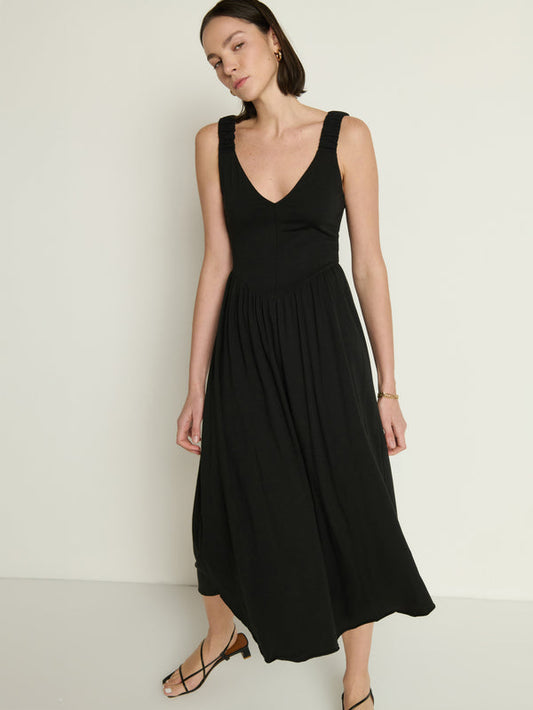 Nation LTD “Celine” Tank Midi Dress - Jet Black