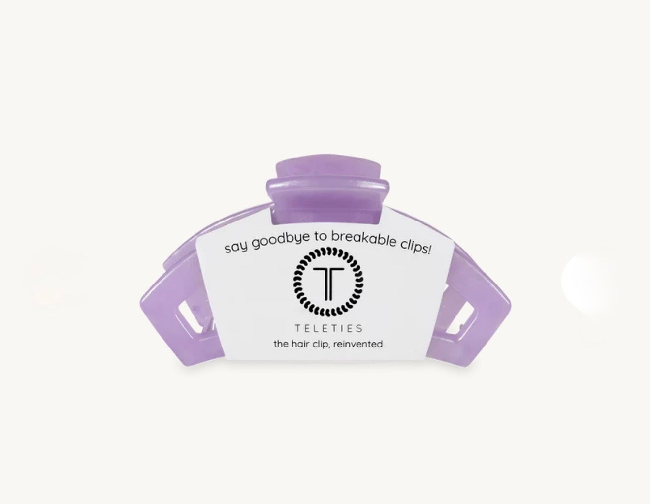 Teleties Classic Tiny Open Hairclip-Lavender Mist
