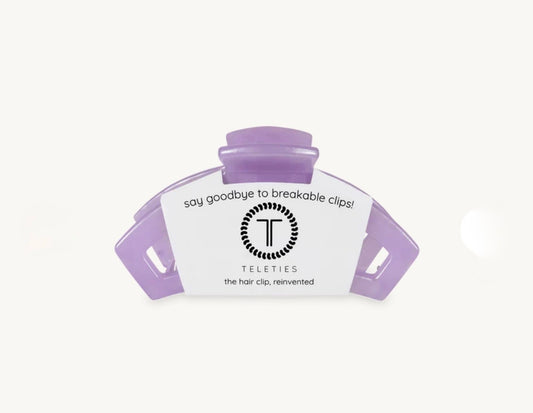 Teleties Classic Tiny Open Hairclip-Lavender Mist