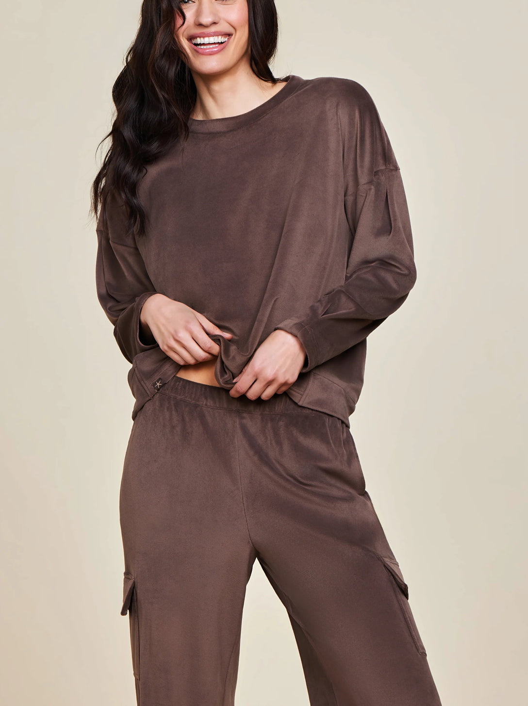 Barefoot Dreams LuxeChic Cargo Pant-Java