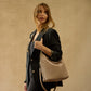 Hobo Bags "Pier" Shoulder Bag-Stone Gloss