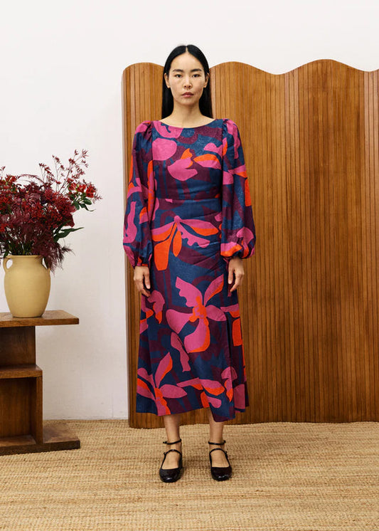 FrNCH Paris "Stendhal" Dress-Geo Flowers