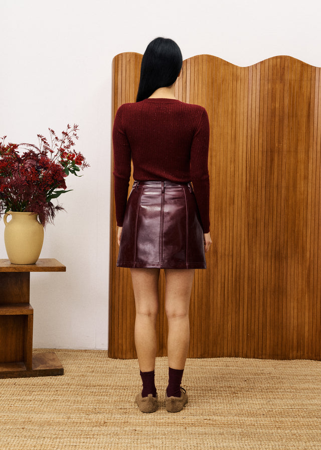 FRNCH Paris Geranium Sweater - Bordeaux