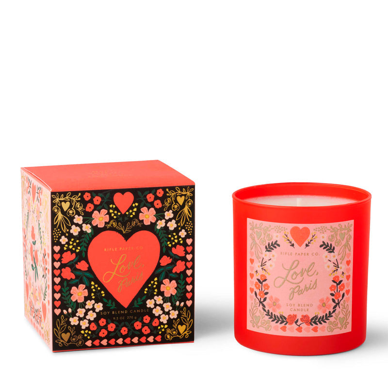 Rifle Paper Co. "Love Paris" 9oz Glass Candle