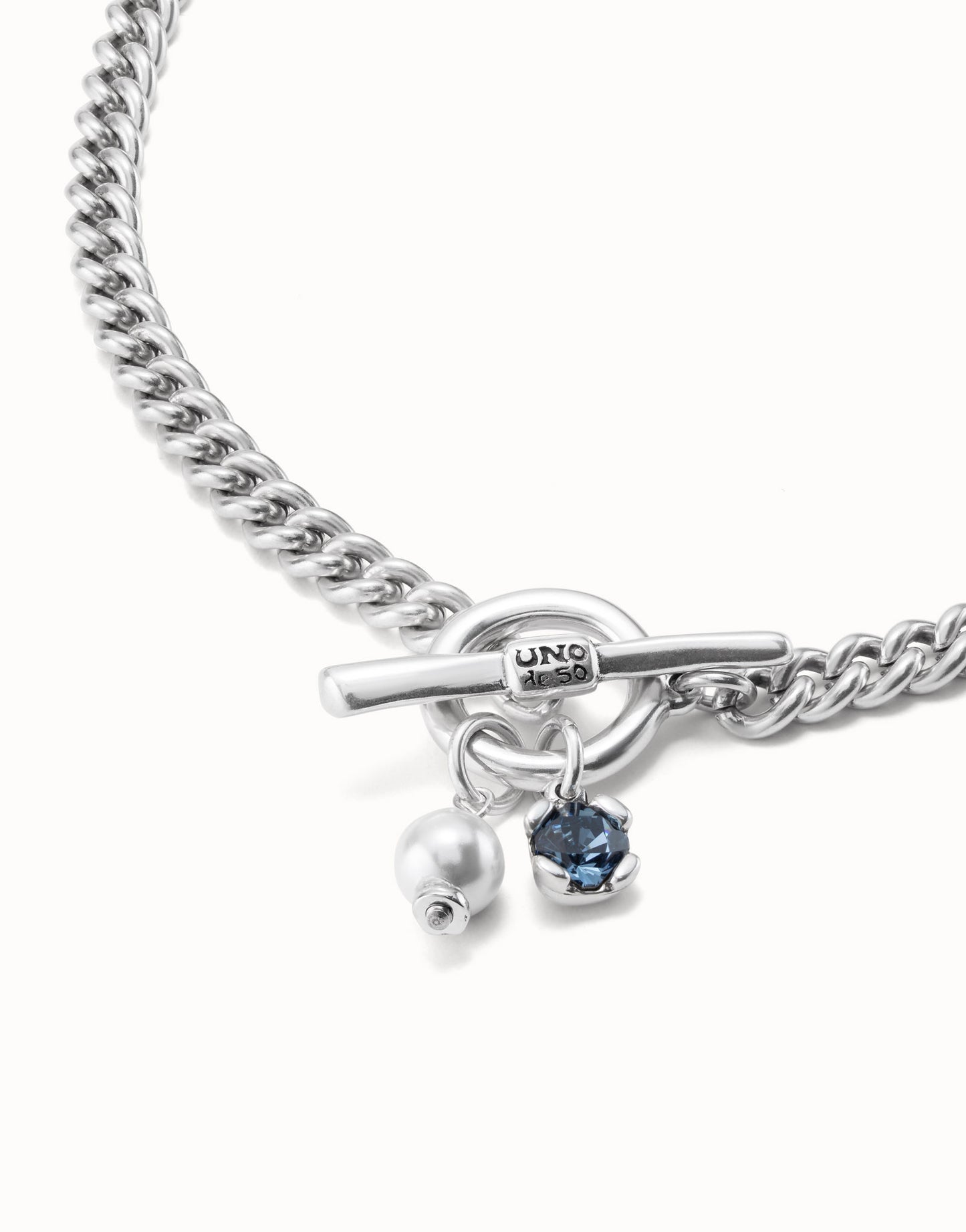Uno de 50 "Two Expearltional" Necklace-Silver