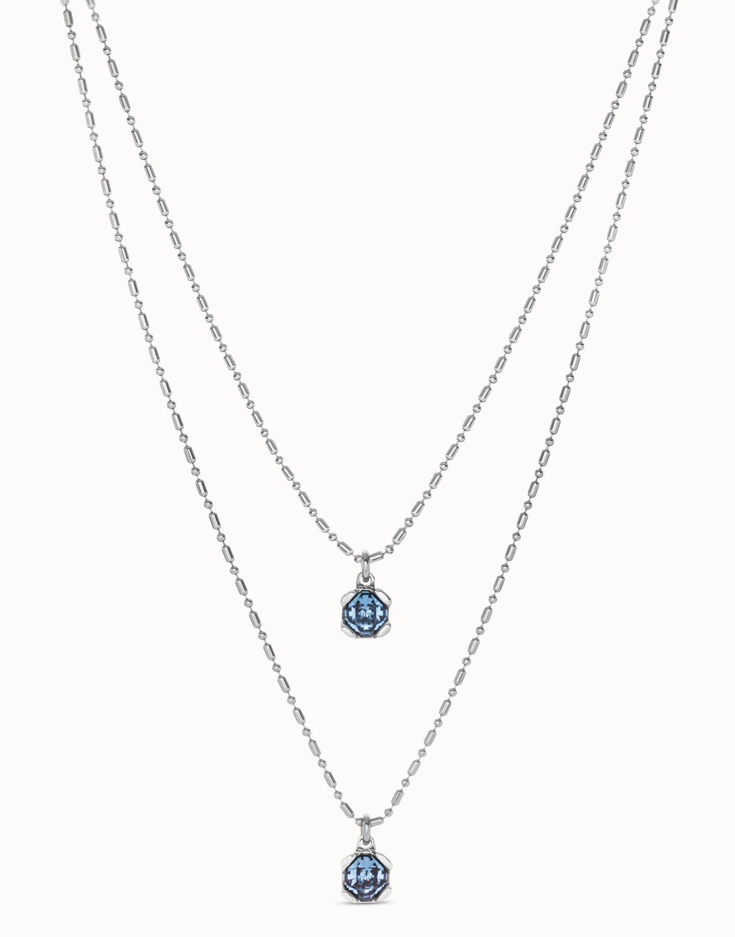 Uno de 50 "Aura Blue" Necklace-Silver