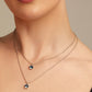 Uno de 50 "Aura Blue" Necklace-Silver